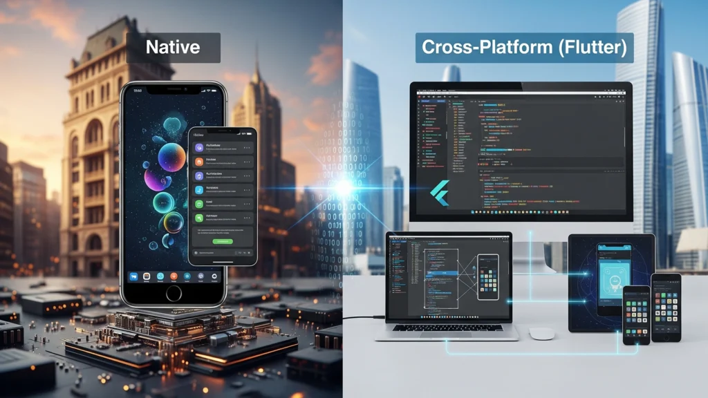 What is cross-platform mobile app development?