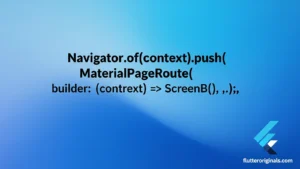 Flutter Navigation