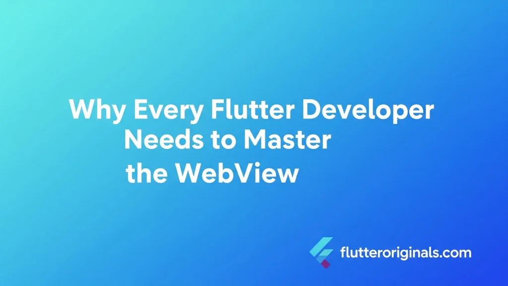 How to Create WebView in Flutter
