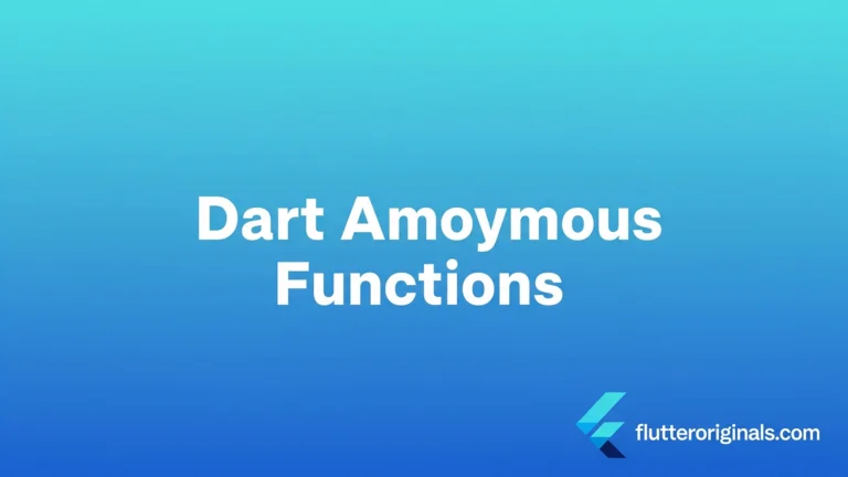 Dart Anonymous Functions