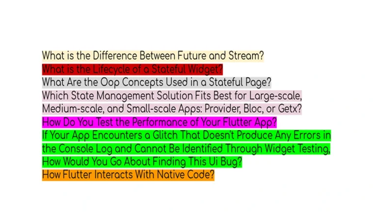 Flutter Interview Questions