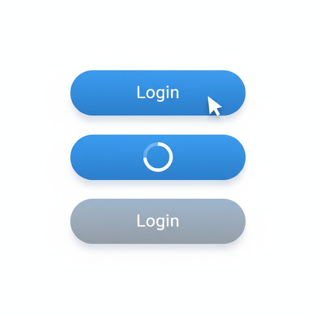 flutter loading button final ui design