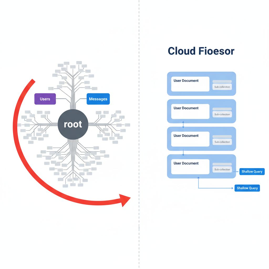 JSON Tree vs Document Collection Diagram