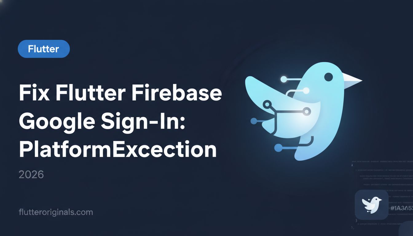Fix Flutter Firebase Google Sign-In: PlatformException Guide (2026) - Featured Image