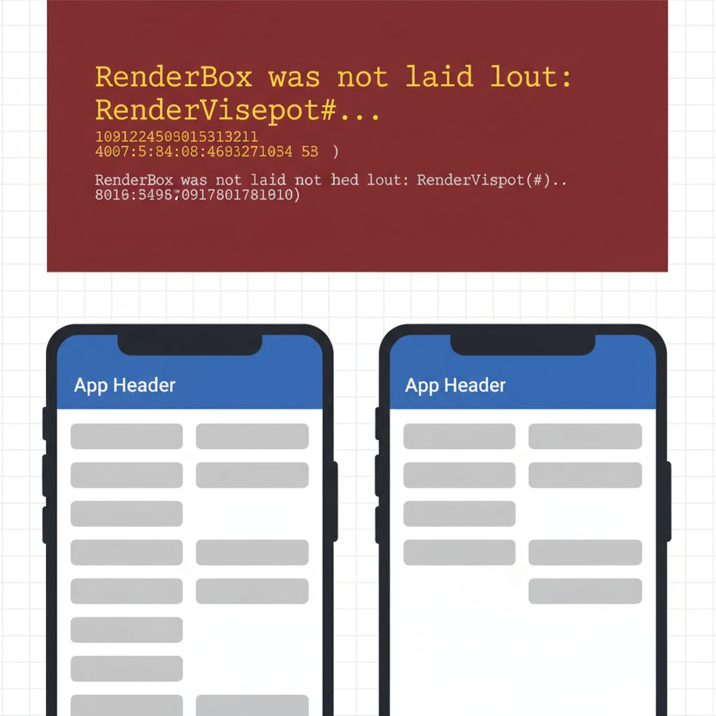 Flutter unbounded height error red screen