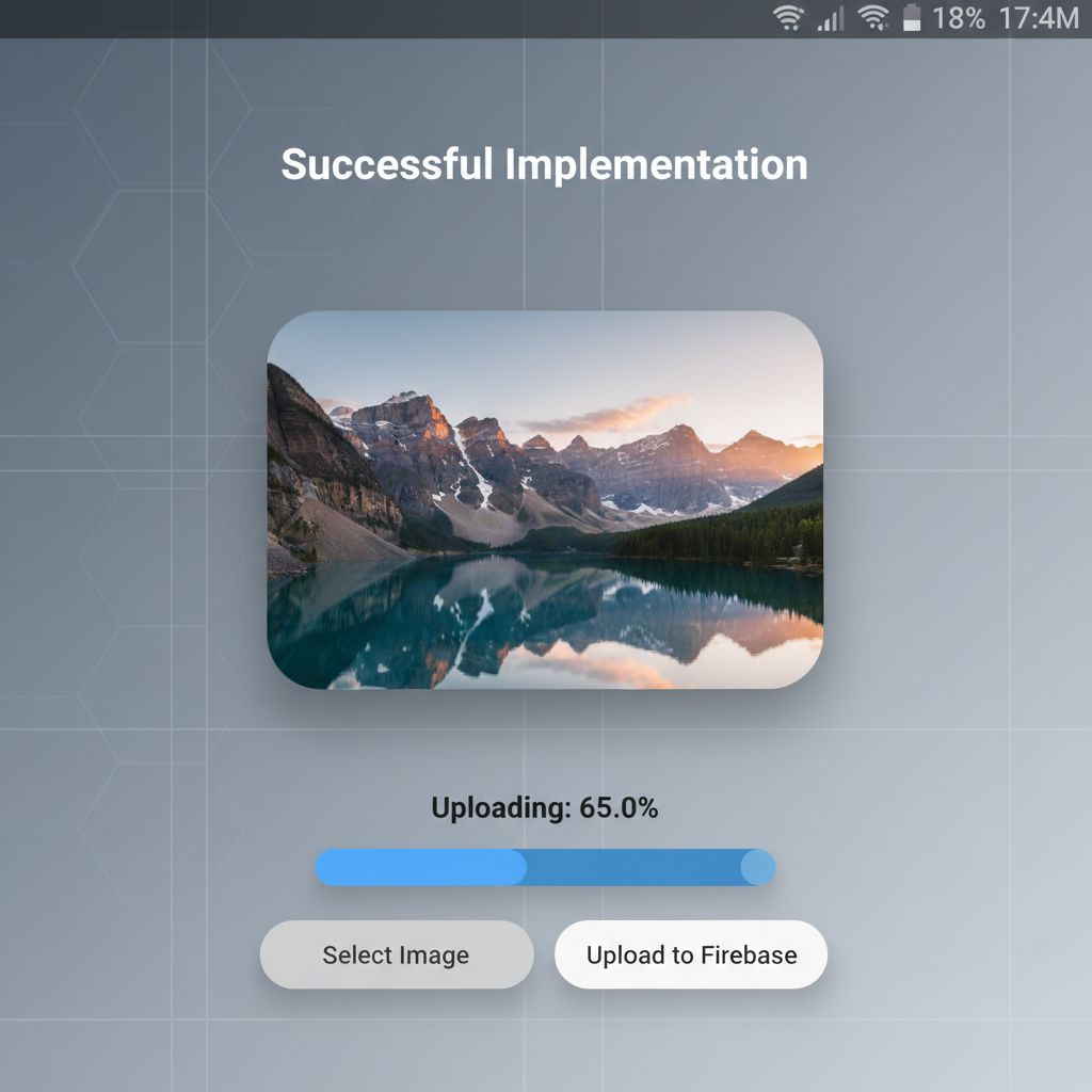 Flutter image upload progress bar UI Flutter image upload progress bar UI