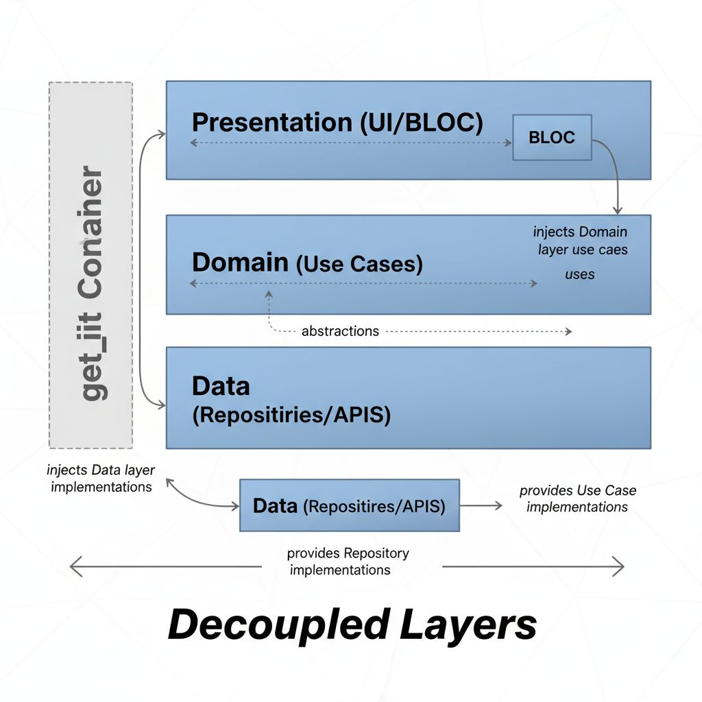 Clean Architecture Dependency Injection Flutter
