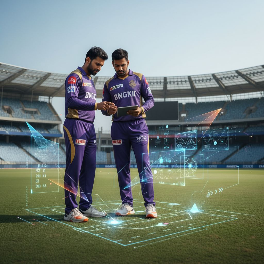 Manish Pandey and Gautam Gambhir talking during KKR practice